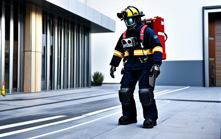 스마트 홈 로봇의 미래 전망 - Healthcare Robot Monitoring Vitals**

"A professional-looking healthcare robot, fully clothed, gentl...